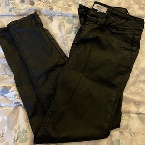 Faux Leather Jeans